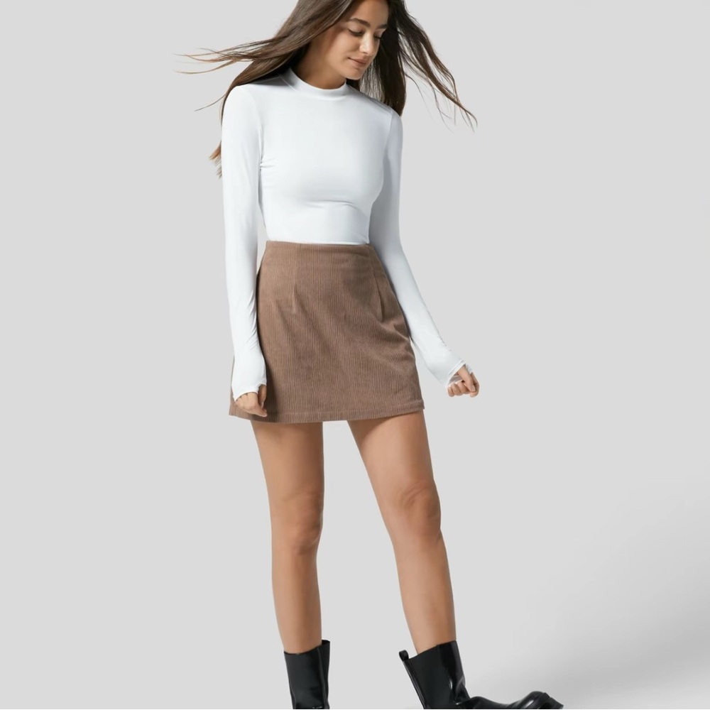2 for 1 Deal-  Brown Corduroy Mini Skirts